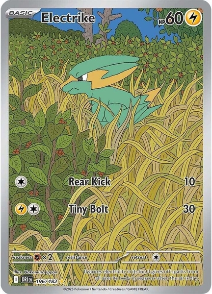 Thẻ hình Pokemon Electrike 196/182 - Lá bài lẻ Destined Rivals Illustration Rare tiếng Anh chính hãng