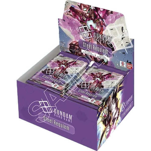 Hộp thẻ bài Gundam Card Game Steel Requiem GD03 Booster Box tiếng Anh chính hãng - English ver. For Asia ảnh 2
