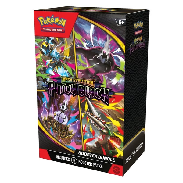 Hộp thẻ bài Pitch Black Booster Bundle 6 gói tiếng Anh chính hãng - Pokemon TCG Series Mega Evolution
