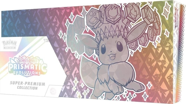 Hộp thẻ bài Prismatic Evolutions Super-Premium Collection tiếng Anh chính hãng - Pokemon TCG Scarlet & Violet