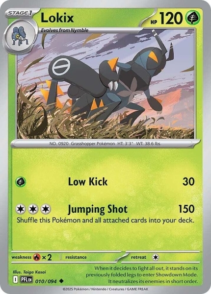 Thẻ hình Pokemon Lokix 010/094 - Lá bài lẻ Phantasmal Flames Uncommon Reverse Holo tiếng Anh chính hãng