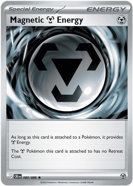 Thẻ hình Pokemon Magnetic Metal Energy 085/086 - Lá bài lẻ Chaos Rising Holo Rare tiếng Anh chính hãng