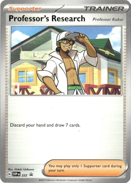 Thẻ hình Pokemon Professor's Research [Professor Kukui] SVP222 - Lá bài lẻ Scarlet & Violet Promo Cards Promo tiếng Anh chính hãng