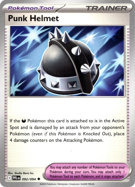 Thẻ hình Pokemon Punk Helmet 092/094 - Lá bài lẻ Phantasmal Flames Uncommon tiếng Anh chính hãng