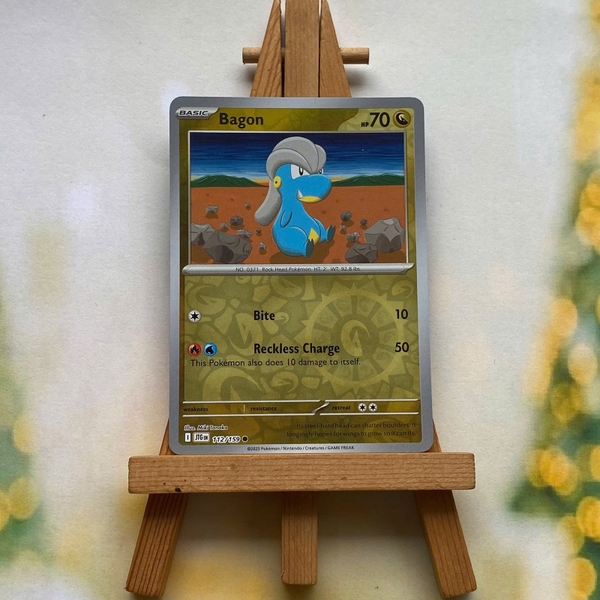 Thẻ hình Pokemon Bagon 112/159 - Lá bài lẻ Journey Together Common Reverse Holo tiếng Anh chính hãng