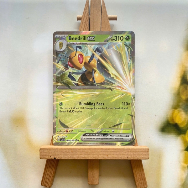 Thẻ hình Pokemon Beedrill ex 003/086 - Lá bài lẻ Chaos Rising Double Rare tiếng Anh chính hãng