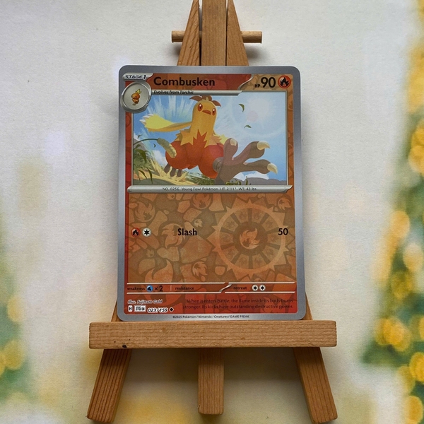 Thẻ hình Pokemon Combusken 023/159 - Lá bài lẻ Journey Together Uncommon Reverse Holo tiếng Anh chính hãng