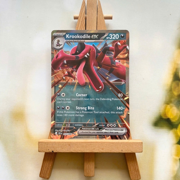 Thẻ hình Pokemon Krookodile ex 055/086 - Lá bài lẻ Chaos Rising Double Rare tiếng Anh chính hãng