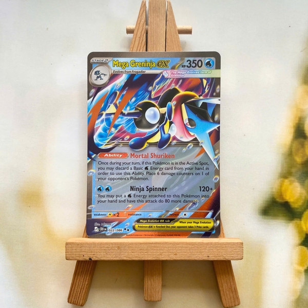 Thẻ hình Pokemon Mega Greninja ex 022/086 - Lá bài lẻ Chaos Rising Double Rare tiếng Anh chính hãng