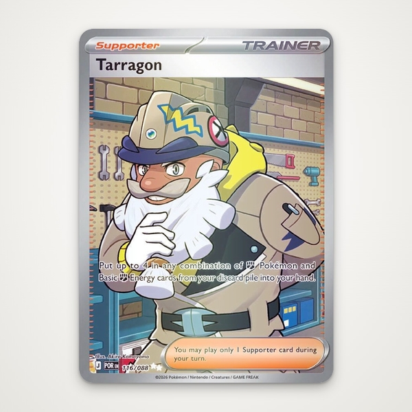 Thẻ hình Pokemon Tarragon 116/088 - Lá bài lẻ Perfect Order Ultra Rare tiếng Anh chính hãng ảnh 2
