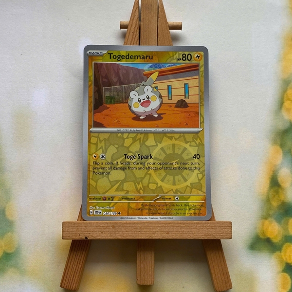 Thẻ hình Pokemon Togedemaru 050/159 - Lá bài lẻ Journey Together Common Reverse Holo tiếng Anh chính hãng