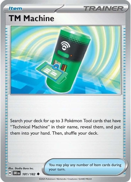 Thẻ hình Pokemon TM Machine 181/182 - Lá bài lẻ Destined Rivals Uncommon tiếng Anh chính hãng