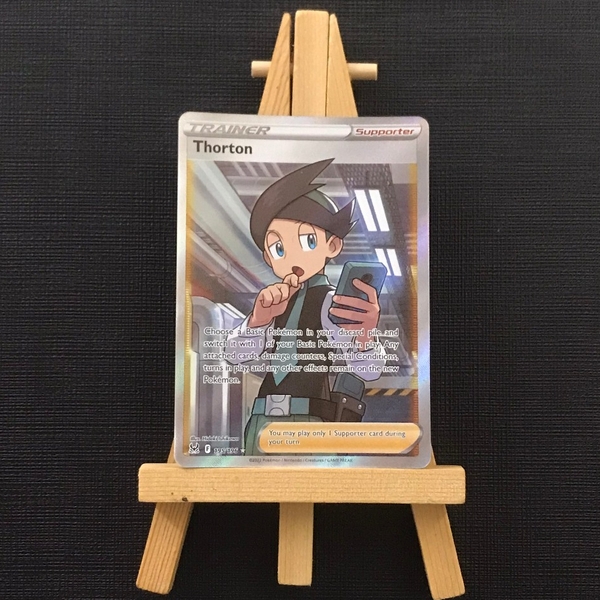 Thẻ hình Pokemon Thorton 195/196  - Lá bài lẻ Lost Origin Full Art Ultra Rare tiếng Anh chính hãng ảnh 2
