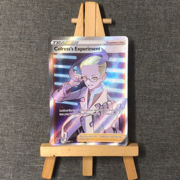 Thẻ hình Pokemon Colress's Experiment 190/196  - Lá bài lẻ Lost Origin Full Art Ultra Rare tiếng Anh chính hãng ảnh 2