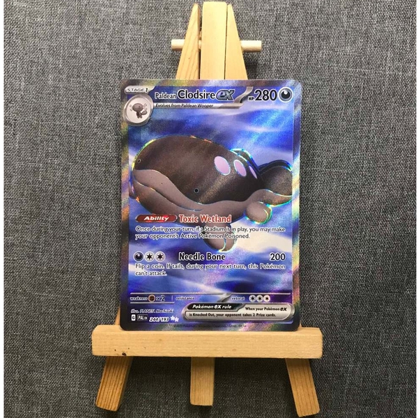 Thẻ Pokemon Paldean Clodsire ex 244/193 - Lá bài Scarlet&Violet Paldea Evolved Full Art Secret Rare tiếng Anh chính hãng ảnh 2