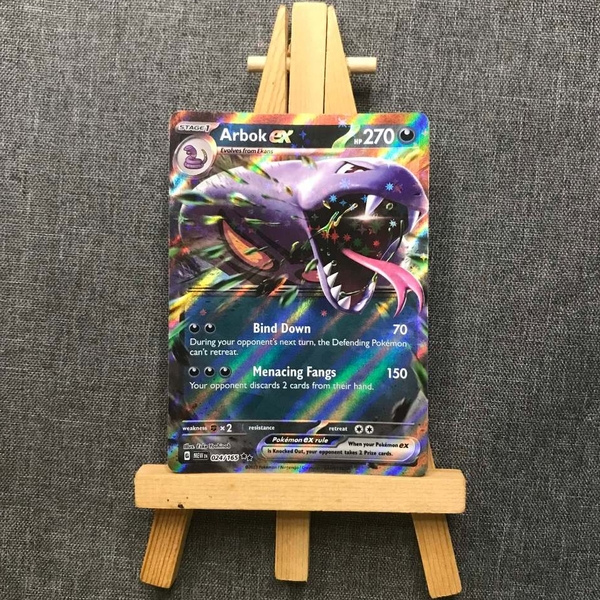 Thẻ hình Pokemon Arbok ex 024/165 - Lá bài Scarlet & Violet 151 Ultra Rare tiếng Anh chính hãng ảnh 2
