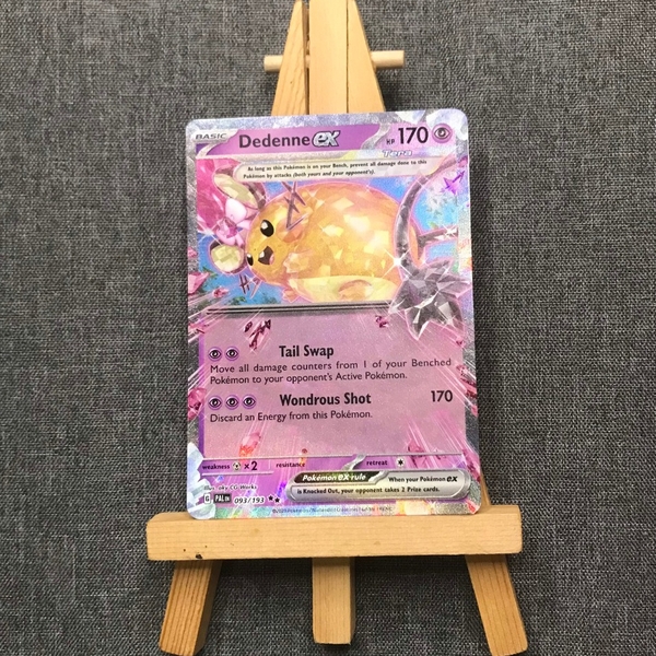 Thẻ hình Pokemon Dedenne ex 093/193 - Lá bài Scarlet & Violet: Paldea Evolved Ultra Rare tiếng Anh chính hãng ảnh 2