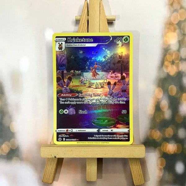 Thẻ hình Pokemon Kricketune GG02/GG70 - Lá bài lẻ Holo Rare tiếng Anh chính hãng ảnh 3