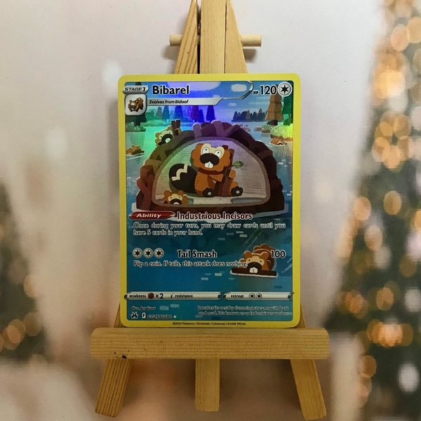 Thẻ hình Pokemon Bibarel GG25/GG70 - Lá bài lẻ Holo Rare tiếng Anh chính hãng ảnh 2