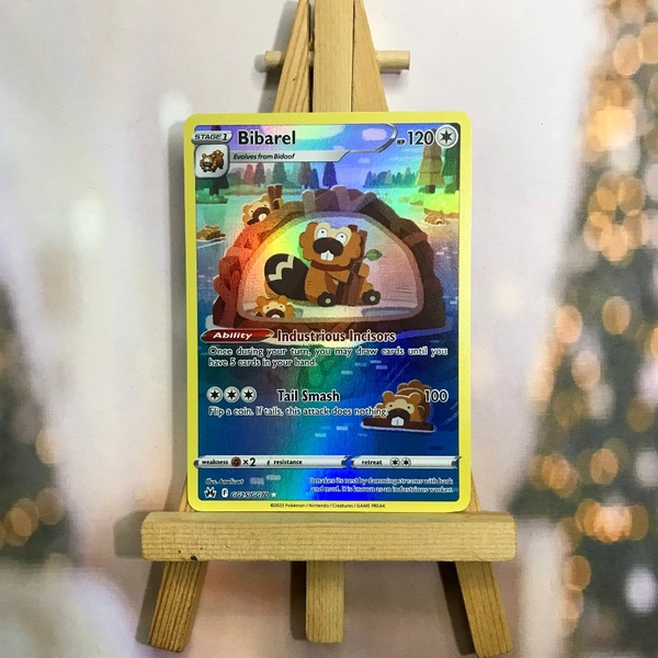 Thẻ hình Pokemon Bibarel GG25/GG70 - Lá bài lẻ Holo Rare tiếng Anh chính hãng ảnh 3