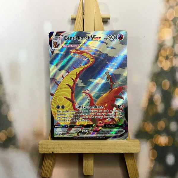 Thẻ hình Pokemon Centiskorch VMAX TG15/TG30 -Bài lẻ Ultra Rare tiếng Anh chính hãng