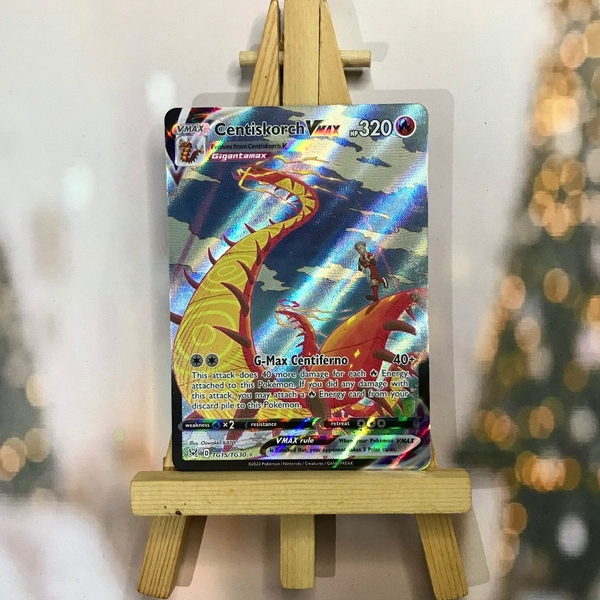 Thẻ hình Pokemon Centiskorch VMAX TG15/TG30 -Bài lẻ Ultra Rare tiếng Anh chính hãng ảnh 3