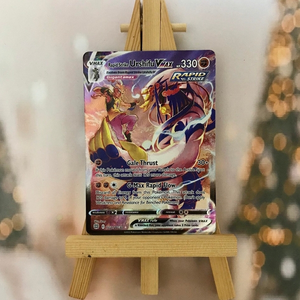 Thẻ hình Pokemon Rapid Strike Urshifu VMAX TG21/TG30 - Lá bài lẻ Ultra Rare tiếng Anh chính hãng