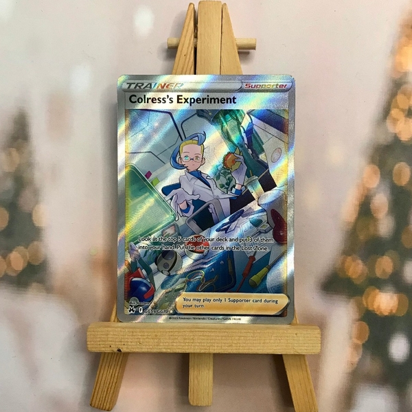 Thẻ hình Pokemon Colress's Experiment GG59/GG70 - Lá bài lẻ Crown Zenith Full Art Ultra Rare tiếng Anh chính hãng ảnh 2