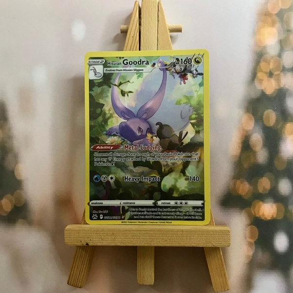Thẻ hình Pokemon Hisuian Goodra GG21/GG70 - Lá bài lẻ Holo Rare tiếng Anh chính hãng ảnh 3