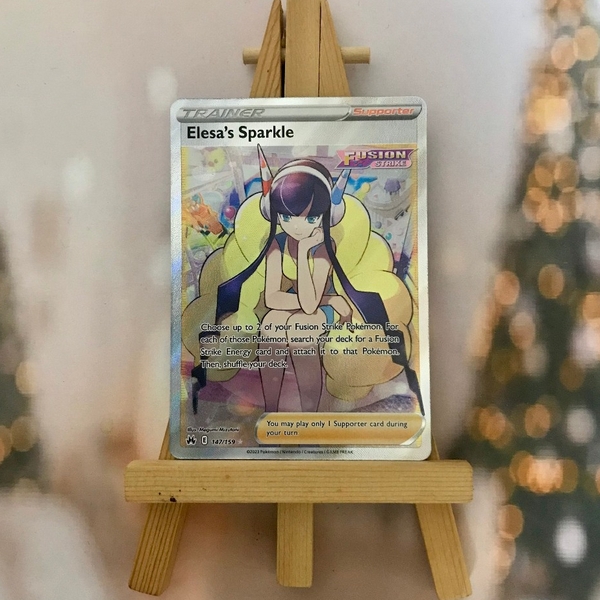 Thẻ hình Pokemon Elesa's Sparkle 147/159 - Lá bài lẻ Crown Zenith Full Art Ultra Rare tiếng Anh chính hãng ảnh 3