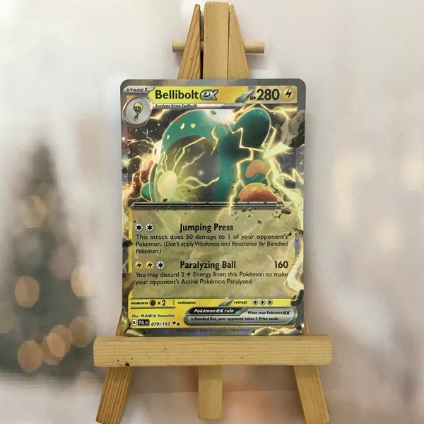 Thẻ hình Pokemon Bellibolt ex 079/193 - Lá bài Scarlet & Violet: Paldea Evolved Ultra Rare tiếng Anh chính hãng ảnh 2