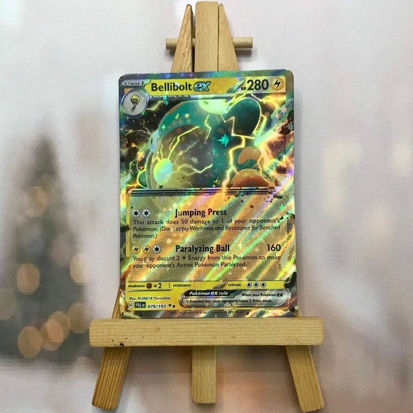 Thẻ hình Pokemon Bellibolt ex 079/193 - Lá bài Scarlet & Violet: Paldea Evolved Ultra Rare tiếng Anh chính hãng ảnh 4