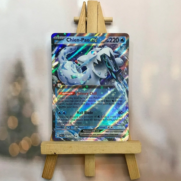 Thẻ hình Pokemon Chien-Pao ex 061/193 - Lá bài Paldea Evolved Ultra Rare tiếng Anh chính hãng ảnh 3