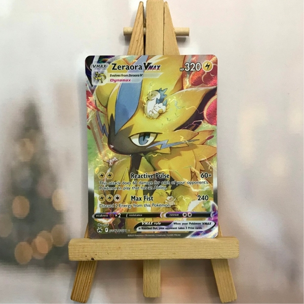 Thẻ hình Pokemon Zeraora VMAX GG42/GG70 - Lá bài lẻ Ultra Rare tiếng Anh chính hãng ảnh 3