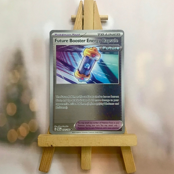 Thẻ hình Pokemon Future Booster Energy Capsule 164/182 - Lá bài lẻ Paradox Rift Uncommon Reverse Holo tiếng Anh chính hãng ảnh 4