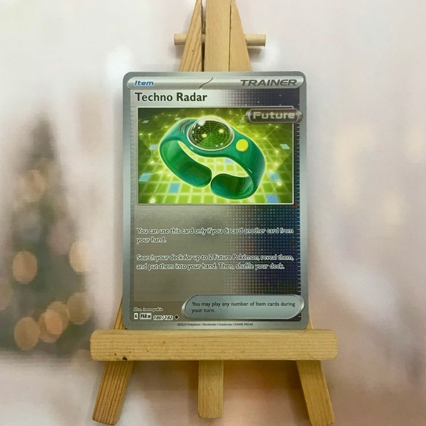 Thẻ hình Pokemon Techno Radar 180/182 - Lá bài lẻ Paradox Rift Uncommon Reverse Holo tiếng Anh chính hãng ảnh 4