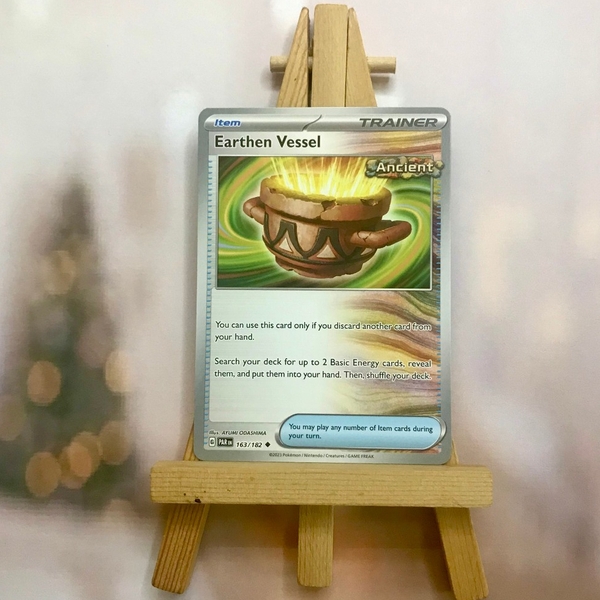 Thẻ hình Pokemon Earthen Vessel 163/182 - Lá bài lẻ Scarlet Violet Paradox Rift Uncommon Reverse Holo tiếng Anh ảnh 5