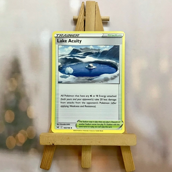 Thẻ hình Pokemon Lake Acuity 160/196 - Lá bài Lost Origin Uncommon Reverse Holo tiếng Anh chính hãng ảnh 5