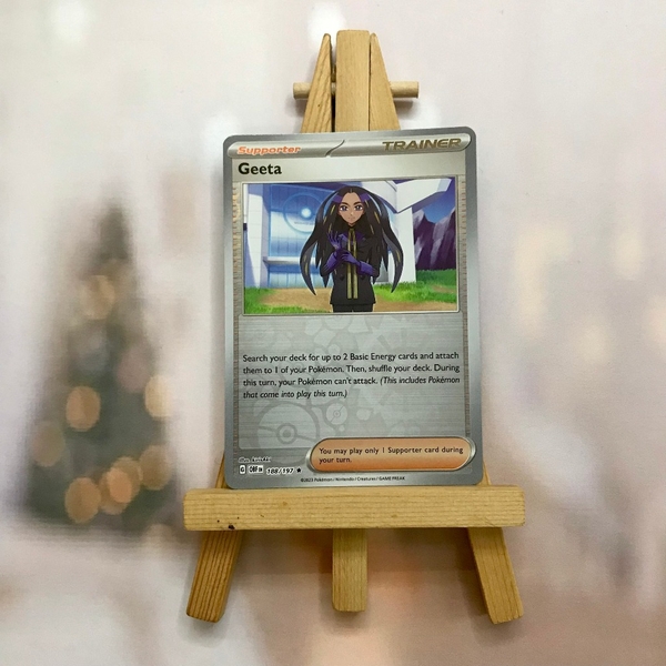 Thẻ hình Pokemon Geeta 188/197 - Lá bài lẻ Obsidian Flames Holo Rare Reverse Holo tiếng Anh chính hãng