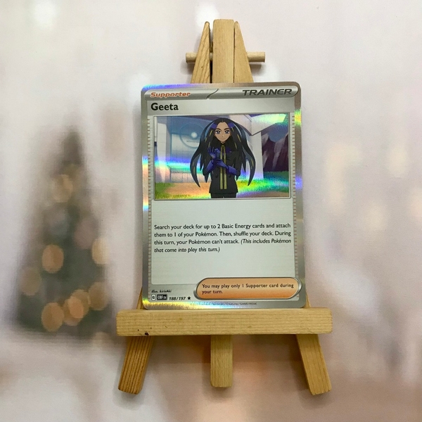 Thẻ hình Pokemon Geeta 188/197 - Lá bài lẻ Obsidian Flames Holo Rare Reverse Holo tiếng Anh chính hãng ảnh 3
