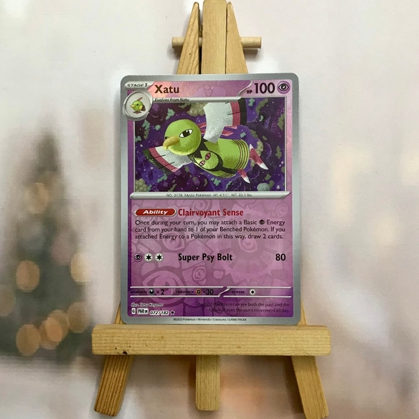 Thẻ hình Pokemon Xatu 072/182 - Lá bài Scarlet & Violet: Paradox Rift Reverse Holo Rare tiếng Anh chính hãng ảnh 6