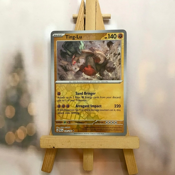 Thẻ hình Pokemon Ting-Lu 109/182 - Lá bài lẻ Paradox Rift Holo Rare Reverse Holo tiếng Anh chính hãng