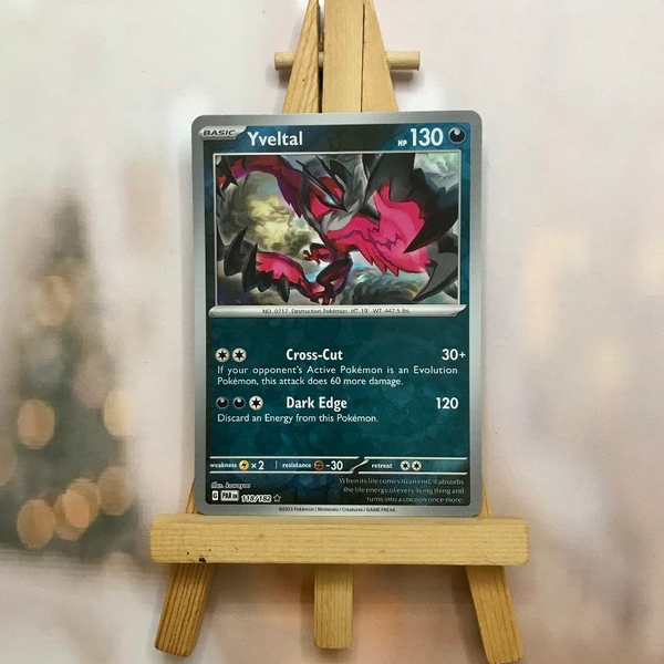 Thẻ hình Pokemon Yveltal 118/182 - Lá bài lẻ Scarlet & Violet: Paradox Rift Holo Rare Reverse Holo tiếng Anh chính hãng ảnh 4