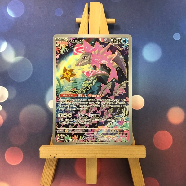 Thẻ hình Pokemon Veluza 192/182 - Lá bài lẻ Paradox Rift Illustration Rare tiếng Anh chính hãng ảnh 2