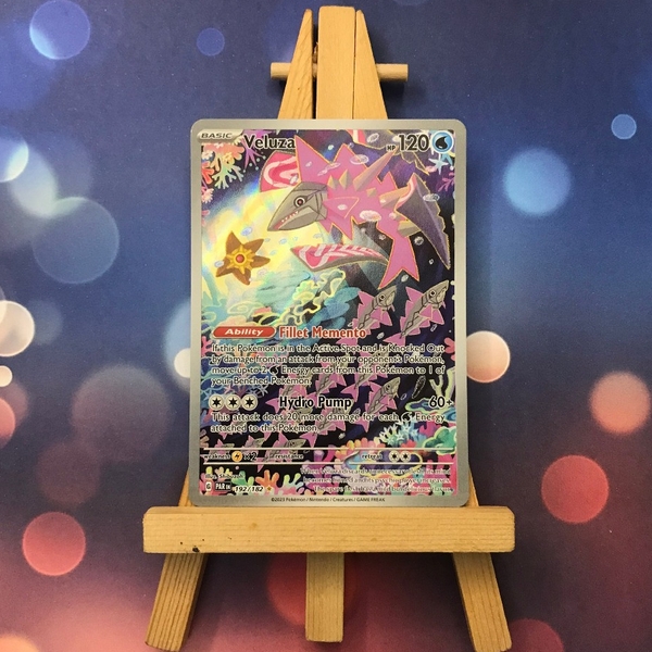Thẻ hình Pokemon Veluza 192/182 - Lá bài lẻ Paradox Rift Illustration Rare tiếng Anh chính hãng ảnh 3