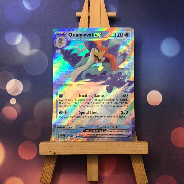 Thẻ hình Pokemon Quaquaval ex 052/193 - Lá bài Scarlet & Violet: Paldea Evolved Ultra Rare tiếng Anh chính hãng ảnh 2