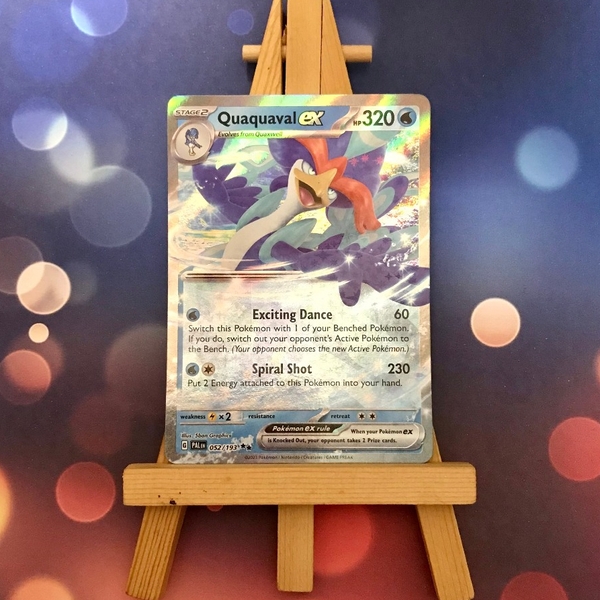 Thẻ hình Pokemon Quaquaval ex 052/193 - Lá bài Scarlet & Violet: Paldea Evolved Ultra Rare tiếng Anh chính hãng ảnh 4