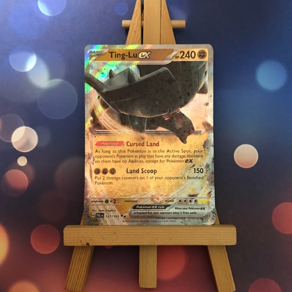 Thẻ hình Pokemon Ting-Lu ex 127/193 - Lá bài Scarlet & Violet: Paldea Evolved Ultra Rare tiếng Anh chính hãng ảnh 2