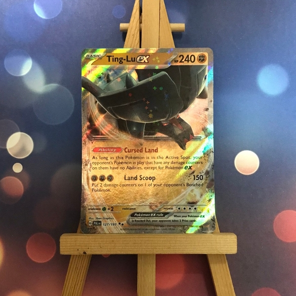 Thẻ hình Pokemon Ting-Lu ex 127/193 - Lá bài Scarlet & Violet: Paldea Evolved Ultra Rare tiếng Anh chính hãng ảnh 3