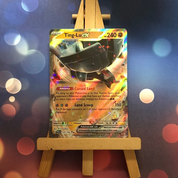 Thẻ hình Pokemon Ting-Lu ex 127/193 - Lá bài Scarlet & Violet: Paldea Evolved Ultra Rare tiếng Anh chính hãng ảnh 5
